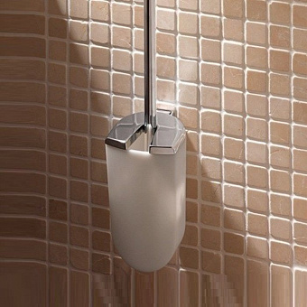 Keuco Elegance New Туалетный ершик с крышкой, подвесной монтаж, цвет: хром