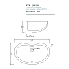 Artceram WASHBASINS IDEA Раковина 60х37 см, без отв., цвет: белый