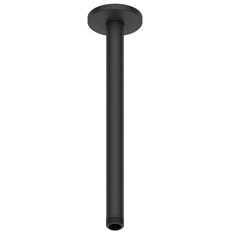 Duravit Shower Кронштейн для верхнего душа 30 см, потолочный, цвет: черный матовый
