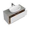 Kerama Marazzi Plaza Modern Тумба 100x48см., подвесная, 1 ящик, цвет: белый