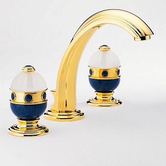 THG Cheverny Lapis Lazuli Смеситель для раковины, цвет: золото/лазурит