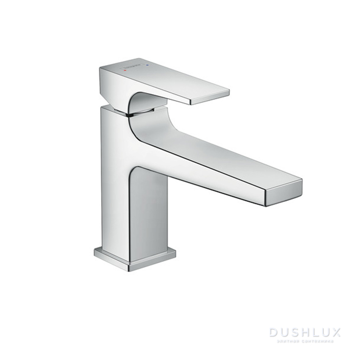 Фото Hansgrohe Metropol Смеситель для раковины 100, на 1 отв, с донным клапаном Push-open, излив 157мм, цвет: хром