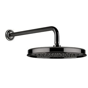 Gessi Venti20 Верхний душ Ø32.8см., с настенным держателем 38.9см., цвет: Black Metal PVD