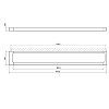 Newform Accessori quadri Полотенцедержатель 60см., цвет: PVD gun metal