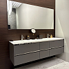 Oasis Eden Комплект мебели 178x53см, 2 раковины, топ, зеркало, цвет: Opaco Grigio Medi