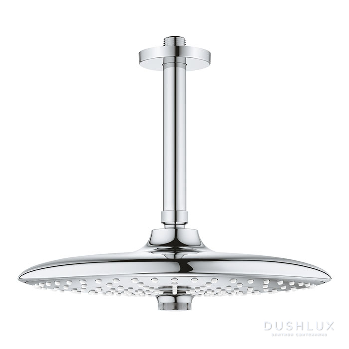 Фото Grohe EPH 260 SmartControl Верхний душ с кронштейном 14.2см., потолочный, 3 режима, с функцией EcoJoy, цвет: хром