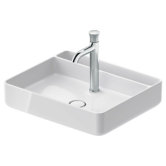 Duravit Bento Starck Box Раковина 55x46 см, накладная, 1 отв., HygieneGlaze, цвет: белый глянцевый