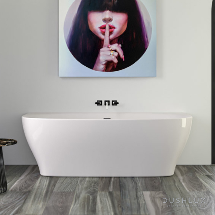 Фото KNIEF Dream Wall Ванна 180х80х60см., с щелевым переливом, цвет: белый