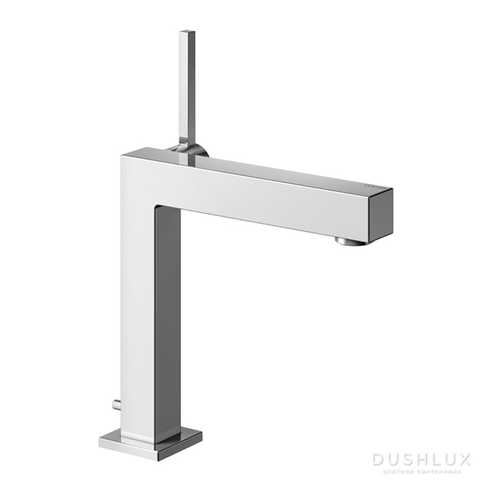 Фото Keuco Edition 90 Square Смеситель для раковины, на 1 отв., излив: 18.8см., с донным клапаном, цвет: хром