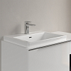 Villeroy&Boch Subway 3.0 Раковина 60х47х16.5см., 1 отв., подвесная, с антигрязевым покрытием CeramicPlus, с переливом, цвет: альпийский белый
