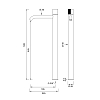 CEA Design DUET Смеситель для раковины, высокий, 1 отв., цвет: нержавеющая сталь