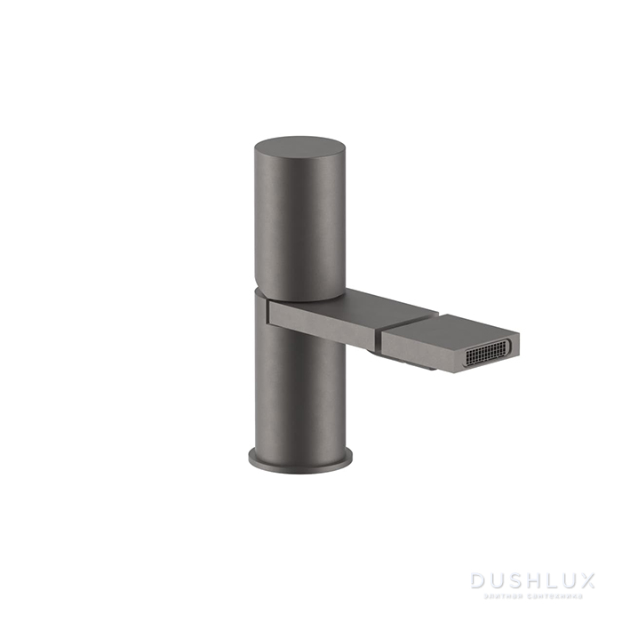Фото Fantini Milano Смеситель для биде, 1 отв., излив 125 мм, цвет: Matt Gun Metal PVD