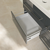 Villeroy & Boch Avento, Тумба с раковиной, подвесная, размер 118x51.4x45.2см., цвет: серый