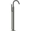 Ideal Standard Joy Смеситель для ванны, напольный, с ручным душем Stick, шланг для душа Idealflex 125см., для монтажа с A6133NU, цвет: PVD Magnetic Grey