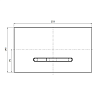 Villeroy & Boch ViConnect, Кнопка смыва, размер 253 x 145 x 20 mm, цвет: черный