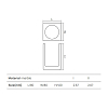 Dea Design Marble Стакан настольный, 8x8хh12см., из мрамора, цвет: Statuario White
