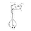 Hansgrohe Zesis Смеситель для кухни, 1 отв., с вытяжным душем, 2jet, цвет: хром