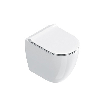 Catalano Sfera Унитаз 50x35см., напольный, безободковый, цвет: белый глянцевый