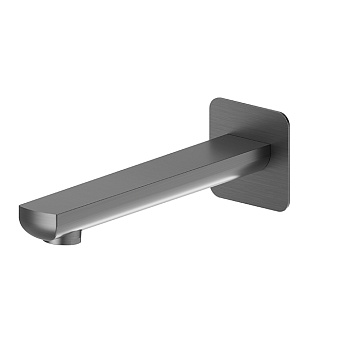 Newform Haka Излив для ванны 21.1см., встраиваемый, 1/2”, цвет: PVD brushed gun metal