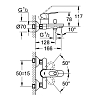 Grohe BauEdge, Смеситель для ванны, цвет: хром