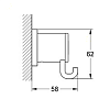 Grohe Allure, Крючок для банного халата, подвесной, цвет: хром