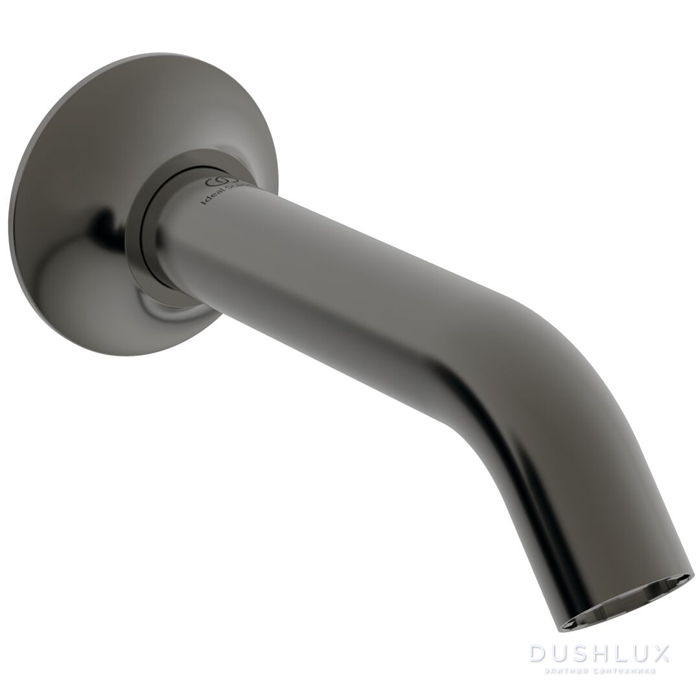 Фото Ideal Standard La Dolce Vita Излив для ванны, 16см., настенный, подключение G1/2, цвет: PVD Magnetic Grey