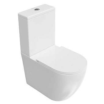 Kerama Marazzi Sfera Унитаз-моноблок 66x36см., безободковый, цвет: белый глянцевый