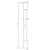 Gessi Emporio shower Шланг Сromalux с коническим соединением на 1/2", 2,0с, цвет: хром