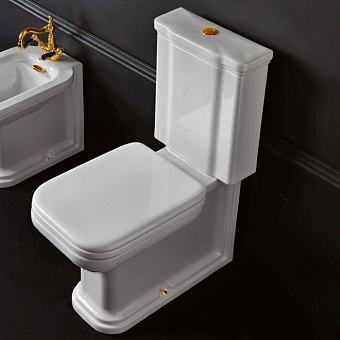 Kerasan Waldorf Унитаз-моноблок 68x40см, цвет: белый/золото