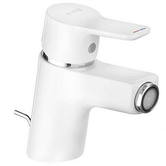 Kludi Pure&Easy Смеситель для биде, на 1 отв., c донным клапаном, цвет: белый