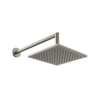 Gessi Emporio shower Верхний душ 20х20см., подвесной, поворотная, с защитой от известкового налёта, цвет: Finox Brushed Nickel