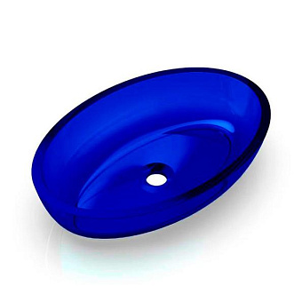 Knief Oval Shape Раковина 55x37x13см., накладная, без отв., из полимерного материала, цвет: Marine blue # XXX