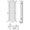Neoinox Eco Полотенцесушитель 150x45см, водяной для ГВС, цвет: белый матовый