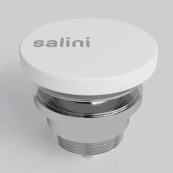 Salini Донный клапан для раковины, фиксированный, S-Stone, цвет: белый матовый