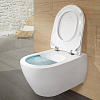 Villeroy&Boch Subway 2.0, Унитаз подвесной, с открытым смывным краем Compact, DirectFlush, горизонтальный выпуск, не подходит для установки со смывными кранами, 37x56см, цвет: белый