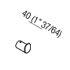 Agape Dot line Крючок, подвесной, цвет: черный