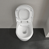 Villeroy&Boch Avento Унитаз 37x31см., подвесной, безободковый, с гориз. выпуском, с сиденьем микролифт, цвет: альпийский белый