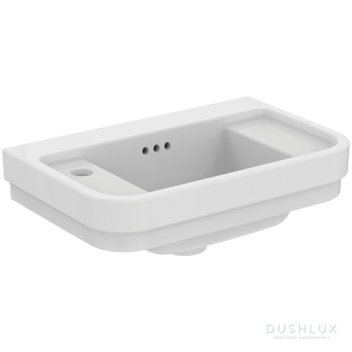 Фото Ideal Standard Calla Раковина 50x32xh18см, подвесная, с 1 отверстием, Sx, с крепежом, цвет: белый глянец