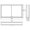 EMCO Prime Зеркальный шкаф 130x70см., с подсветкой, встраиваемый, 2 двери, 2 полки, розетка, цвет: белый