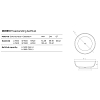 Dea Design Round Ванна 190x190x55см., отдельностоящая, Solid Surface, цвет: White №18