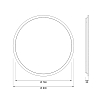 CEA Design ABACO Зеркало 80см., подвесное, круглое, с белой LED подсветкой 4000K, система защиты от запотевания, цвет: нержавеющая сталь