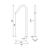 CEA Design FREE IDEAS Излив для раковины 46.5см., поворотный, цвет: нержавеющая сталь