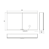 EMCO Evo Зеркальный шкаф 120x70см., с подсветкой, навесной, 2 двери, 2 полки, розетка, цвет: алюминий