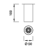 CEA Design FREE IDEAS Верхний душ 10см, потолочный, 1 режим, Pure free flow jet, цвет: нержавеющая сталь