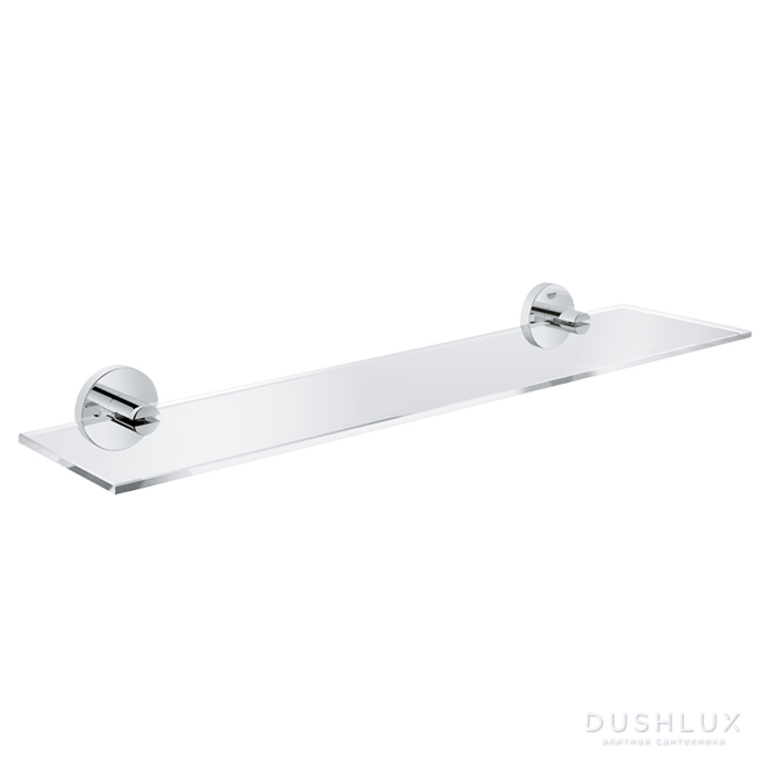 Фото Grohe Essentials Полочка стеклянная, 600 мм, подвесная, цвет: хром