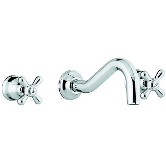 Emmevi Deco Classic Смеситель для раковины (излив 21 см), без донного клапана, цвет: хром