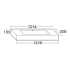 Burgbad Crono Раковина 121x50 см, 1 отв., цвет: белый