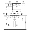 Duravit D-Neo Раковина накладная 60x44см, с переливом, с 1 отв., цвет: белый