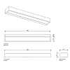 Decor Walther Box 1-60 N LED Светильник на зеркало 60x10x5см, светодиодный, 1x LED 32.8W, цвет: белый матовый