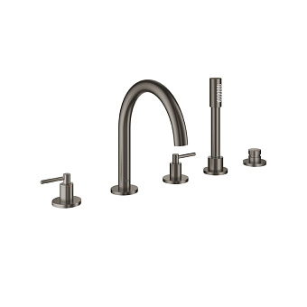 Grohe Atrio New Смеситель на борт ванны, 5 отв., цвет: темный графит матовый